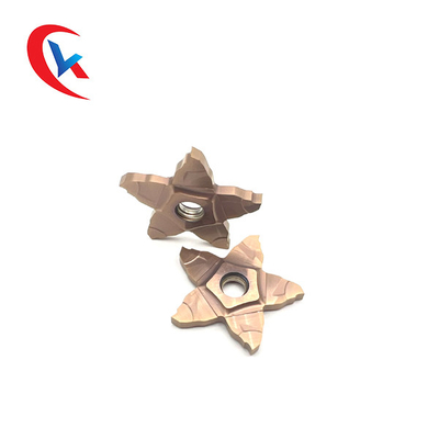 5면 펜타곤 그루브 폭 1.0-3.0mm 커팅 에지 가공 솔루션 카바이드 그루빙 인서트