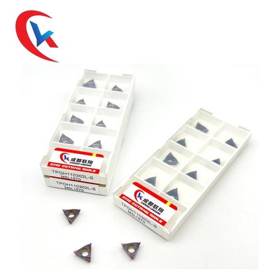TPGH110302L Ｓ Pvd 코팅 텅스텐 카바이드는 60이' 엣지 각을 줄이면서 삽입합니다