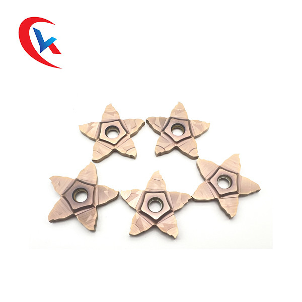 5면 펜타곤 그루브 폭 1.0-3.0mm 커팅 에지 가공 솔루션 카바이드 그루빙 인서트
